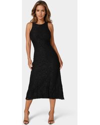 Bebe - Lace A-line Maxi Dress - Lyst