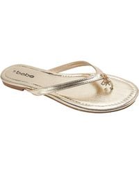 Bebe - S Flat Sandals - Lyst