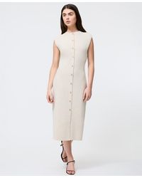 French Connection - Marley Knit Sleeveless Midi Dress - Lyst