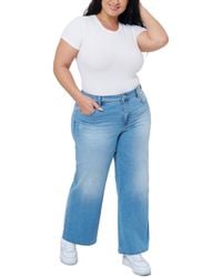 Seven7 - Plus Size Loose Sneaker High Rise Jeans - Lyst