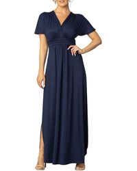 Kiyonna - Vienna Kimono Sleeve Long Maxi Dress - Lyst