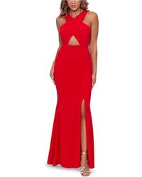 Xscape Cutout-detail Gown - Red