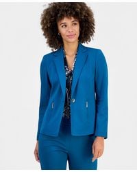 Kasper - Petite Notch-collar One-button Compression Jacket - Lyst