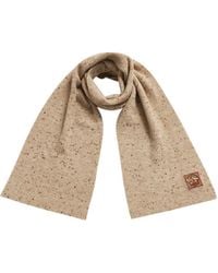 Fable England - Taupe Knitted Scarf - Lyst
