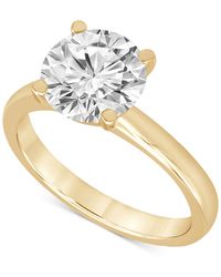 Badgley Mischka - Certified Lab Grown Diamond Solitaire Engagement Ring (4 Ct. T.w. - Lyst