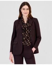 Anne Klein - Three-button Notched-collar Blazer - Lyst