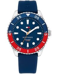 Tommy Hilfiger - Quartz Silicone Strap Watch - Lyst