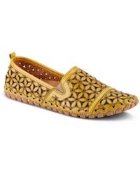 Spring Step - Flowerflow Laser-cut Leather Loafer - Lyst