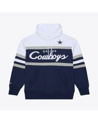 Mitchell & Ness - Navy Dallas Cowboys Head Coach Hoodie - Lyst