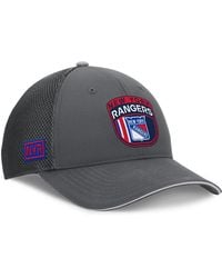 Fanatics - New York Rangers Authentic Pro Home Ice Trucker Adjustable Hat - Lyst