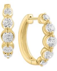 Effy - Effy Lab Grown Diamond Small Hoop Earrings (1-5/8 Ct. T.w. - Lyst