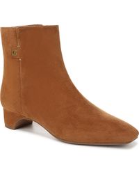 Franco Sarto - Luella Square Toe Zip Ankle Boots - Lyst