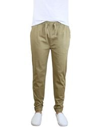 Galaxy By Harvic - Basic Stretch Twill joggers - Lyst