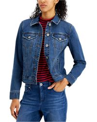 discount 72% Navy Blue XL WOMEN FASHION Jackets Jacket Jean Mango jacket 