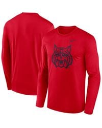 Nike - Arizona Wildcats Primetime Alternate Logo Legend Long Sleeve T-shirt - Lyst