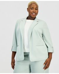 Anne Klein Essentials - Plus Size Notched Collar Blazer - Lyst