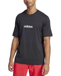 adidas - Essentials Regular-fit Linear Logo Graphic T-shirt - Lyst