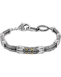 DEVATA - Dragon Skin Chain Bracelet - Lyst
