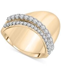Audrey by Aurate - Diamond Swoop Wide Band Statement Ring (1/2 Ct. T.w. - Lyst