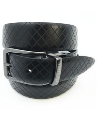 Ted Baker - London Embossed Leather Belt - Lyst