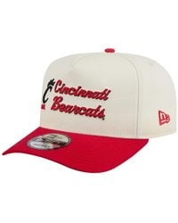 KTZ - Cream/red Cincinnati Bearcats Vintage Chainstitch 9fifty A-frame Snapback Hat - Lyst