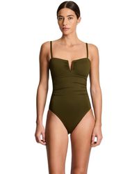 Ralph Lauren - V-wire One-piece Swimsuit - Lyst