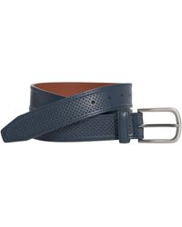 Johnston & Murphy - Perfed Leather Belt - Lyst