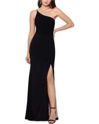 Xscape One-shoulder Gown - Black