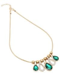SOH - Teardrop-stone Statement Necklace - Lyst