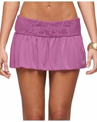 Edikted - Vessa Lacey Mini Skort - Lyst