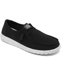 HEYDUDE - Wendy Slub Canvas Casual Moccasin Sneakers From Finish Line - Lyst
