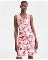 Charter Club - Linen V-neck Button-front Vest - Lyst