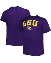 Champion - Lsu Tigers Big And Tall Arch Over Wordmark T-shirt - Lyst