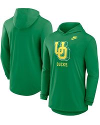 Nike - Oregon Ducks Legacy Tri-blend Dri-fit Long Sleeve Hoodie T-shirt - Lyst