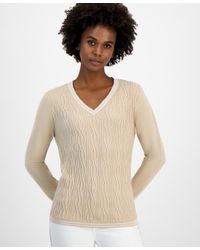 Tommy Hilfiger - Cotton Cable-knit Contrast-trim Sweater - Lyst