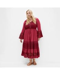 City Chic - Tisha Lace Maxi Dress - Lyst