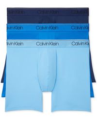Calvin Klein - 3-pack Microfiber Stretch Boxer Briefs Underwear - Lyst