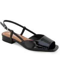 Kenneth Cole - Jensen Slingback Flat Sandals - Lyst