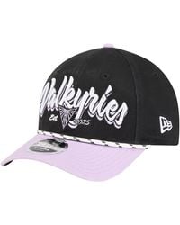 KTZ - And Eclipse Black/violet Golden State Valkyries Team Loyal Script Two-tone M-crown 9forty Adjustable Hat - Lyst