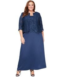 sachin and babi light blue dress Shop Alex Evenings Online main image 1