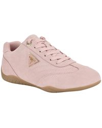 Guess - Gabiey Low Profile Suede Lace-up Sneakers - Lyst