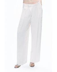 Nocturne - Low-rise Asymmetric Placket Detail Pants - Lyst