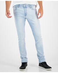 Guess - Light-wash Slim Tapered Fit Jeans - Lyst