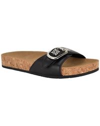 Guess - Locela Ornamented Cork Footbed Sandals - Lyst