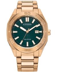 Citizen - Eco-drive Weekender Sport Rose Gold-tone Stainless Steel Bracelet Watch 41mm - Lyst