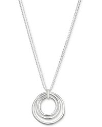 Style & Co. - Tone Circle Pendant Necklace - Lyst