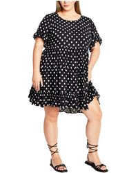 City Chic - Plus Size Nikki Print Dress - Lyst