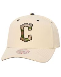 Mitchell & Ness - And Cleveland Guardians Camo Logo Pro Crown Snapback Hat - Lyst