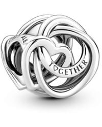 PANDORA - Family Always Encircled Heart Charms - Lyst
