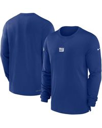 Nike - New York Giants 2023 Sideline Performance Long Sleeve T-shirt - Lyst
